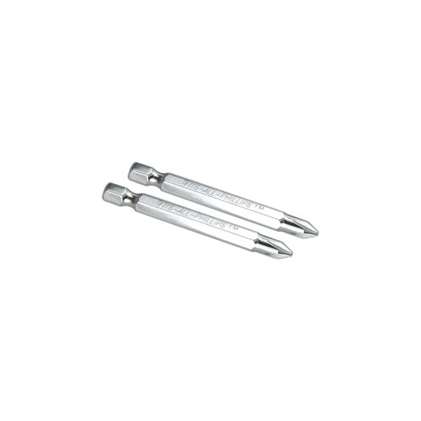 Titan Tools® - #2 SAE Chrome Plated Phillips Power Bits (2 Pieces)