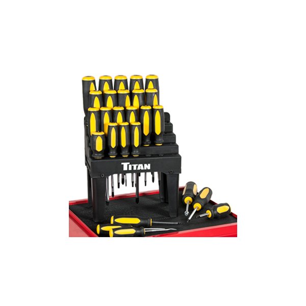 Titan Tools® - 26-piece Multi Material Handle Phillips/Slotted/Torx/Square Mixed Screwdriver Set