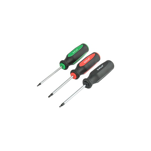 Titan Tools® - 3-piece #1 to #3 Multi Material Handle Color Coded Square Screwdriver Set
