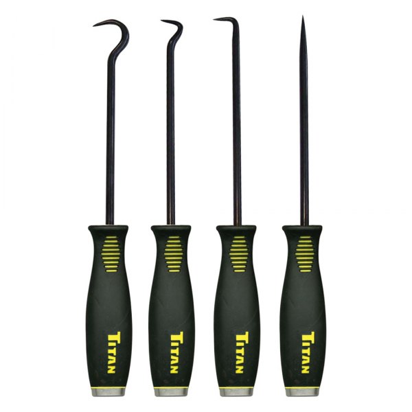 Titan Tools® - 4-piece 10.5" Jumbo Bolstered Pick and Hook Set