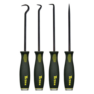 Titan Tools® - 4-piece 10.5" Jumbo Bolstered Pick and Hook Set