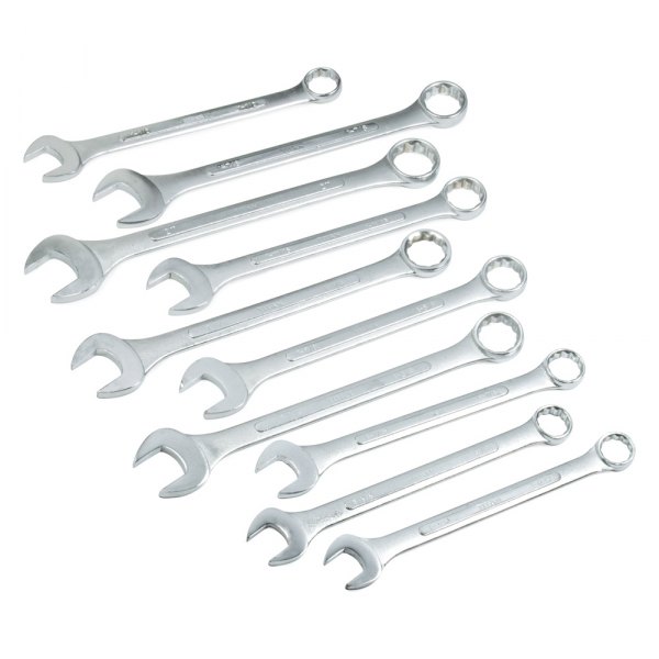 Titan Tools® - 10-piece 1-5/16" to 2" 12-Point Straight Head Jumbo Combination Wrench Set
