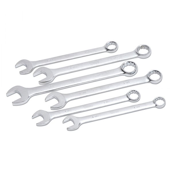 Titan Tools® - 6-piece 1-3/8" to 2" 12-Point Straight Head Jumbo Combination Wrench Set