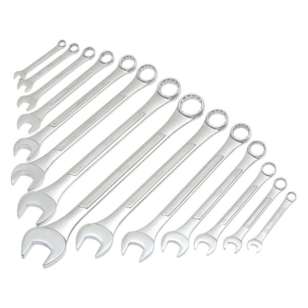 Titan Tools® - 14-piece 3/8" to 1-1/4" 12-Point Straight Head Raised Panel Combination Wrench Set