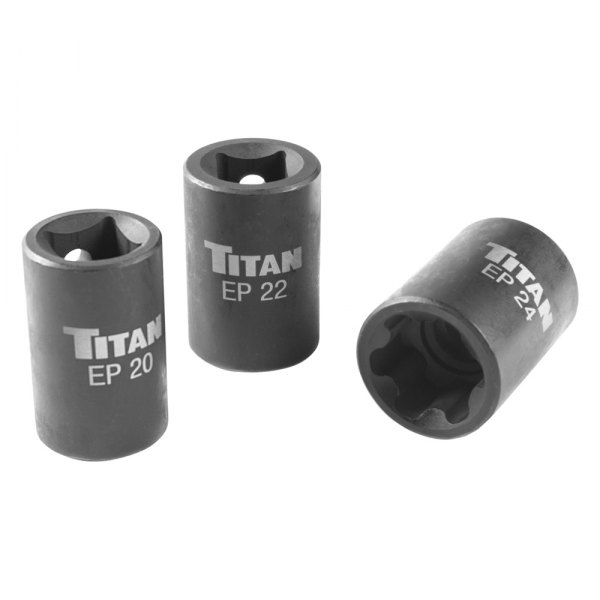 Titan Tools® - (3 Pieces) 1/2" Drive External Torx Impact Socket Set