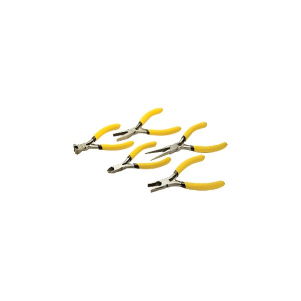 Titan Tools® - 5-piece 4-3/4" Dipped Handle Mini Precision Mixed Pliers Set