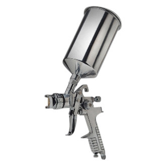 Titan Tools® - Deluxe™ 1.4 mm HVLP Gravity Feed Spray Gun with 1 L Aluminum Cup and Locking Pressure Regulator with Gauge