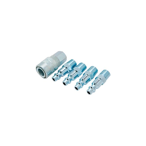 Titan Tools® - 1/4" I/M-Style Quick Coupler Body/Plug Kit, 5 Pieces