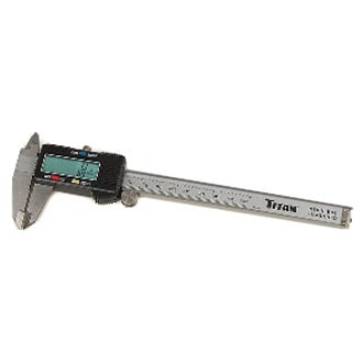 Titan Tools® - 0 to 6" SAE and Metric Stainless Steel Digital Fractional Caliper