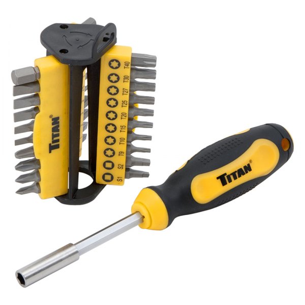 Titan Tools® - 31-piece Multi Material Handle Multi-Bit Screwdriver Kit