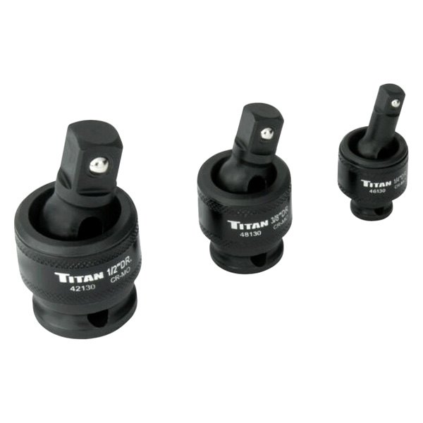 Titan Tools® - (3 Pieces) 1/4"-1/2" Drive Impact U-Joint Set