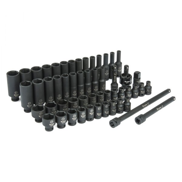 Titan Tools® - (53 Pieces) 1/4" Drive SAE/Metric 6-Point Impact Socket Set