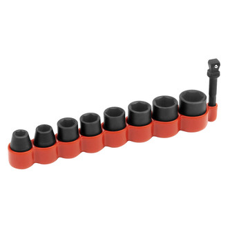 Titan Tools® - 3/8" Drive SAE 6-Point Standard Impact Socket Set (9 Pieces)