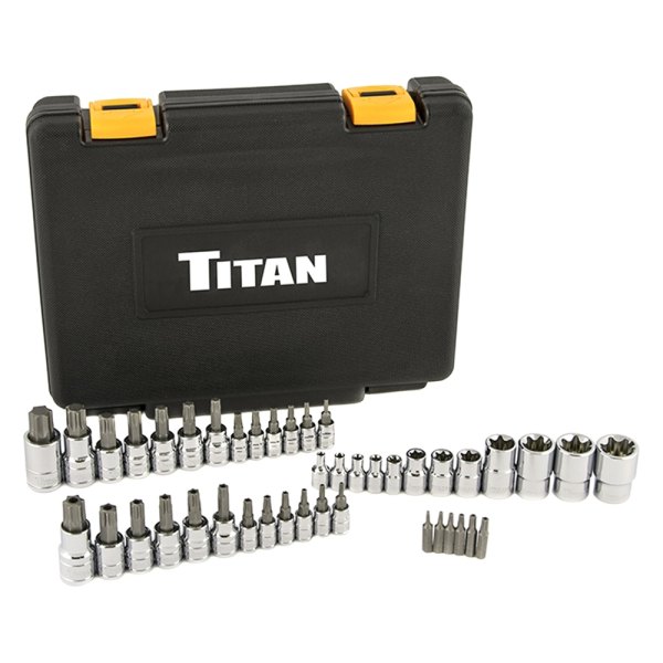 Titan Tools® - Mixed Drive Size Torx Bit Socket Set 43 Pieces