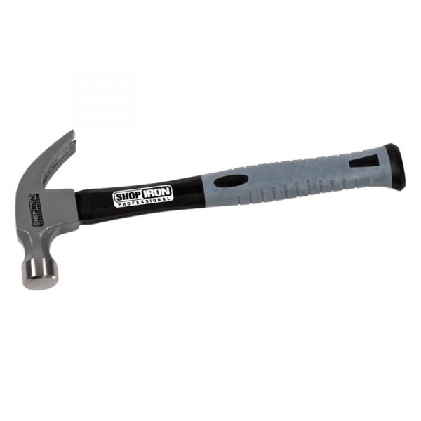 Titan Tools® - 16 oz. Fiberglass Handle Smooth Face Curved Claw Hammer