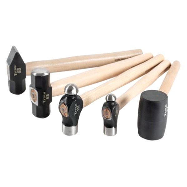 Titan Tools® - 5-piece Hickory Handle Hammer Set