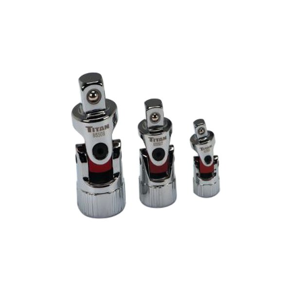 Titan Tools® - Mixed Drive Size U-Joint Socket Adapter Set 3 Pieces