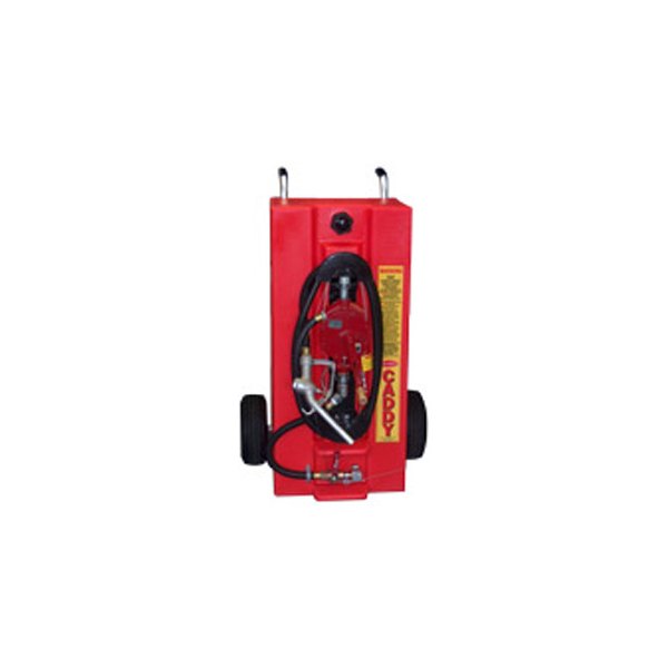 Todd® - 28 gal Red Polyethylene Gas Evacuation Caddy with 2-Way Rotary Hand Pump