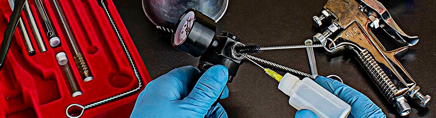 PRO-TEK 6922 AUTOMOTIVE DELUXE PAINT GUN CLEANING KIT * FOR HVLP & AIR  BRUSHES