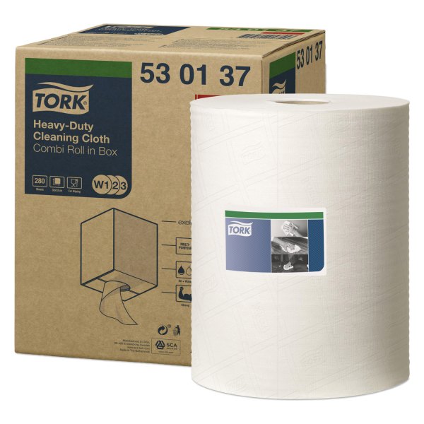 Replace® - Tork™ White Heavy Duty Centerfeed Cleaning Cloth Roll 