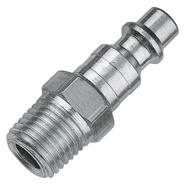 Tru-Flate® - I/M-Style 1/4" (M) NPT x 1/4" Steel Quick Coupler Plug, 10 Pieces