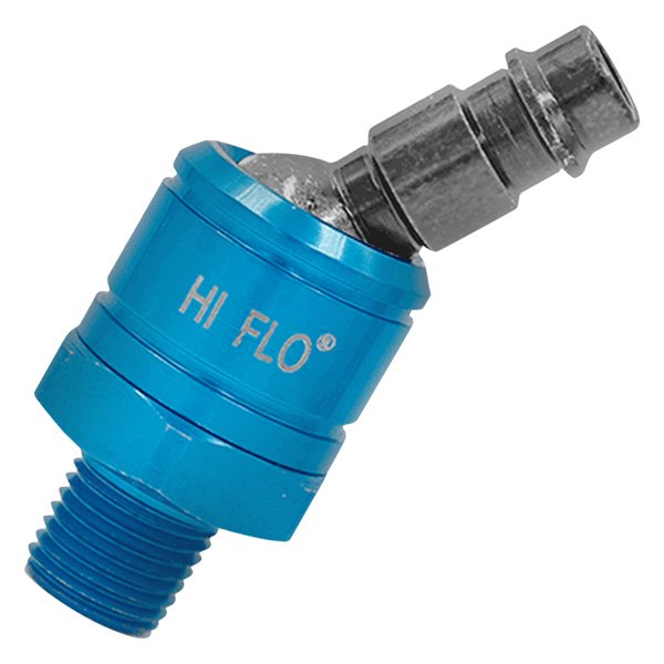 Tru-Flate® - Hi Flow™ 1/4" (M) NPT x 1/4" Ball Swivel Quick Coupler Plug
