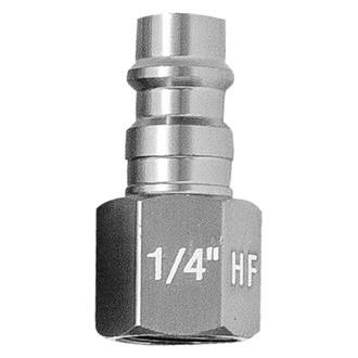 Tru-Flate® - Hi Flow™ H-Style 1/4" (F) NPT x 1/4" 70 CFM Aluminum Quick Coupler Plug, 2 Pieces