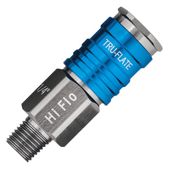 Tru-Flate® - Tru-Flate™ H-Style 1/4" (M) NPT x 1/4" Aluminum Quick Coupler Body