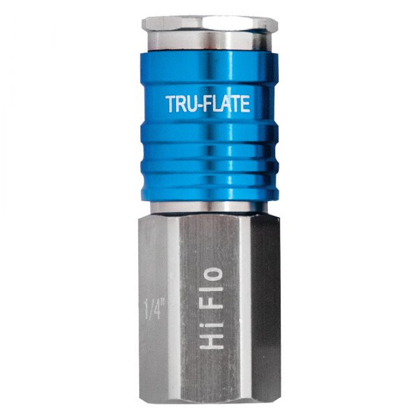Tru-Flate® - Hi-Flow™ 1/4" (F) NPT x 1/4" Aluminum T6 Hi-Flow Quick Coupler Body
