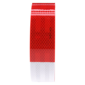 Truck-Lite® - 150' x 2" Red/Silver Premium-Grade Conspicuity Reflective Tape