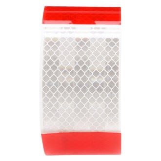 Truck-Lite® - 1.5' x 2" Red/Silver Premium-Grade Conspicuity Reflective Tape