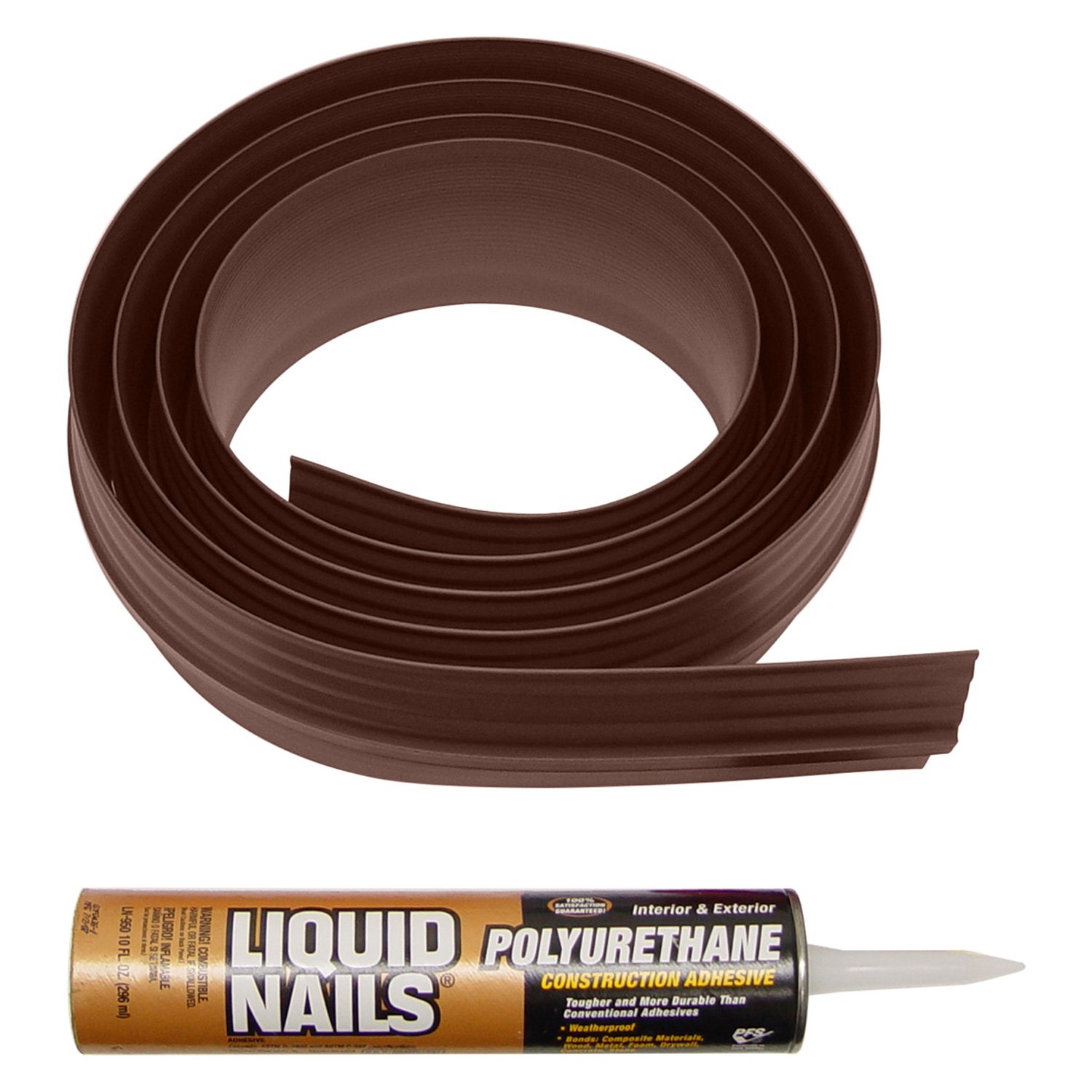 Tsunami Seal® 52050 50' Brown Garage Door Threshold Seal Kit