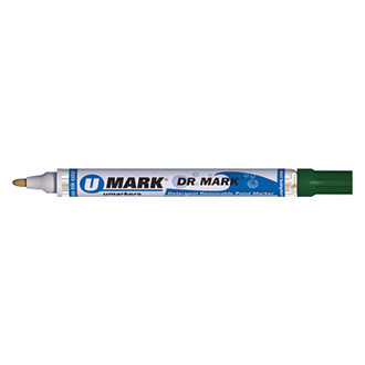 U-Mark® - DR. MARK™ 1/14" Green Detergent Removable Paint Marker