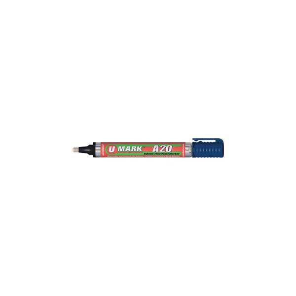 U-Mark® - A20™ 1/8" and 1/5" Blue Paint Marker with Reversible Tip