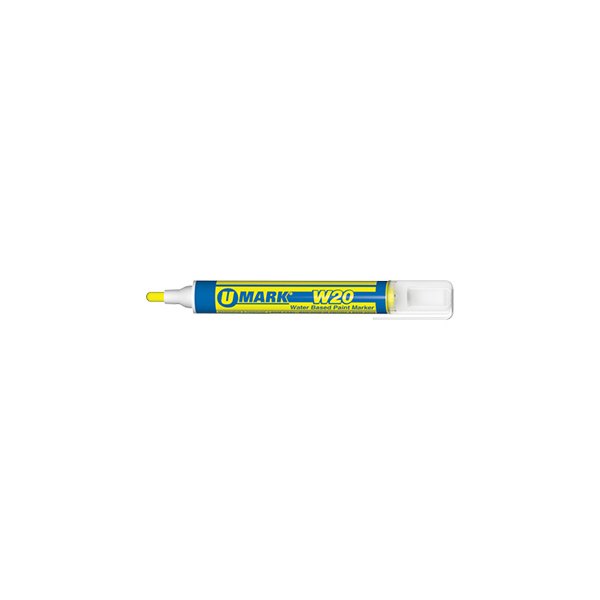 U-Mark® - W20™ 1/8" and 3/16" Yellow Water Based Paint Marker