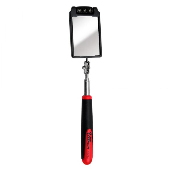 Ullman® - 30" 2.25" x 3.5" Rectangular Lighted Telescoping Inspection Mirror