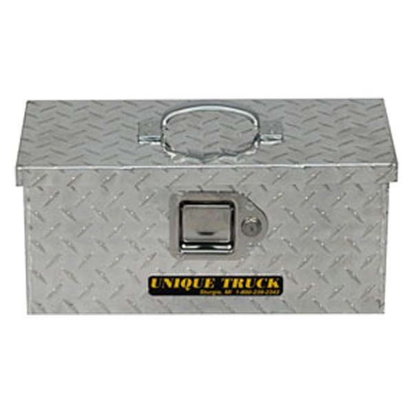 Unique Truck Accessories® - Aluminum Brite Portable Tool Box (16" W x 7" D x 7" H)
