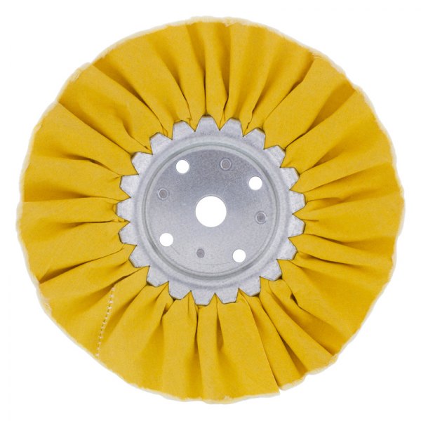United Pacific® - 8" Yellow 16-Ply Treated Airway Buffing Wheel