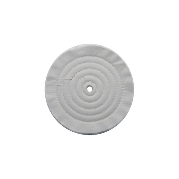 United Pacific® - 8" White 30-Ply Soft Muslin Buffing Wheel