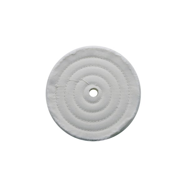United Pacific® - 6" White 30-Ply Soft Muslin Buffing Wheel