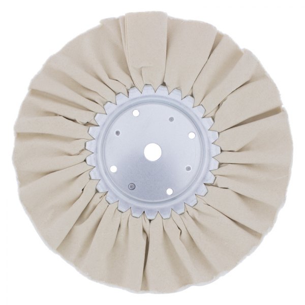United Pacific® - 10" White 16-Ply Treated Airway Buffing Wheel