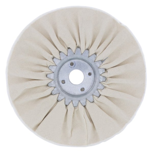United Pacific® - 6" White 12-Ply Treated Airway Buffing Wheel