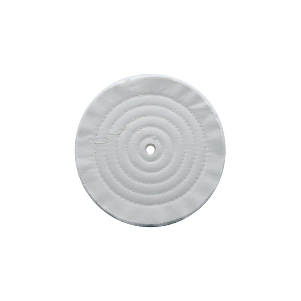 United Pacific® - 8" White 72-Ply Soft Muslin Buffing Wheel