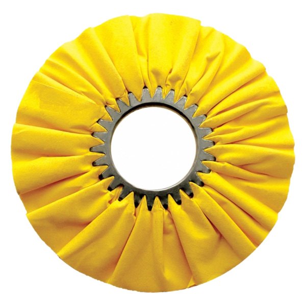 United Pacific® - 10" Yellow 16-Ply Treated Airway Buffing Wheel
