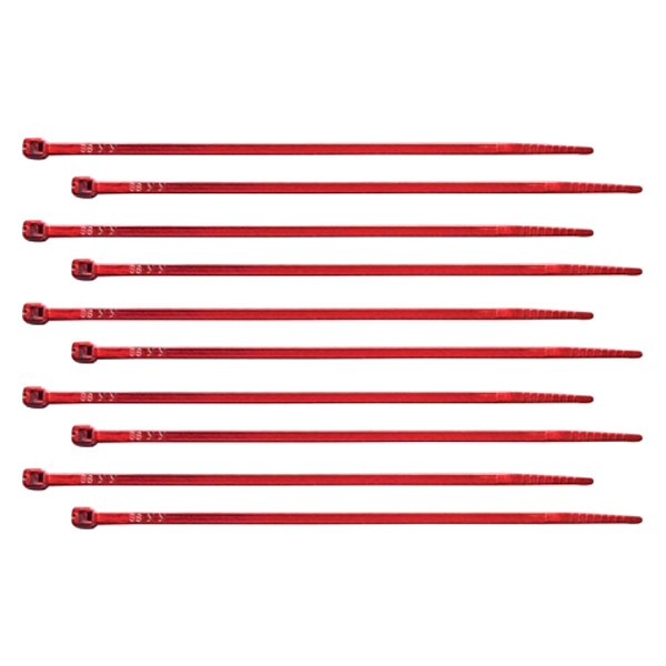 United Pacific® - 6" Nylon Red Cable Ties