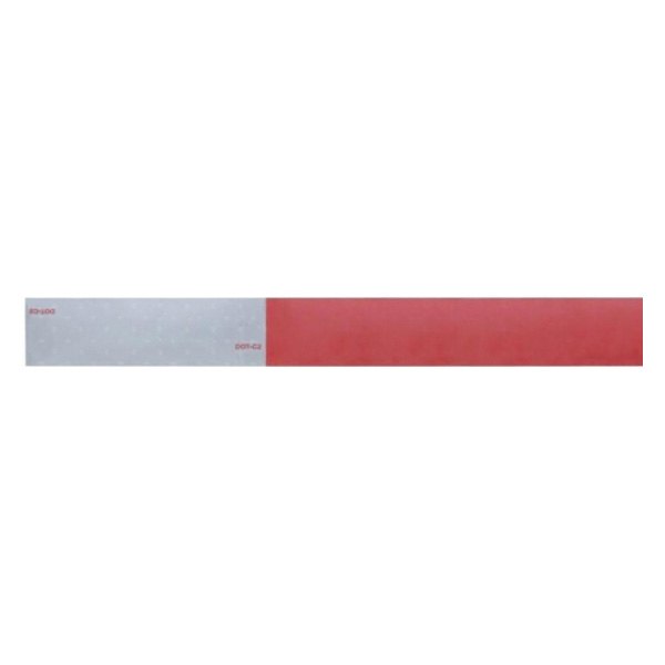 United Pacific® - 150' x 2" Red/Silver Reflexite Conspicuity Reflective Strip