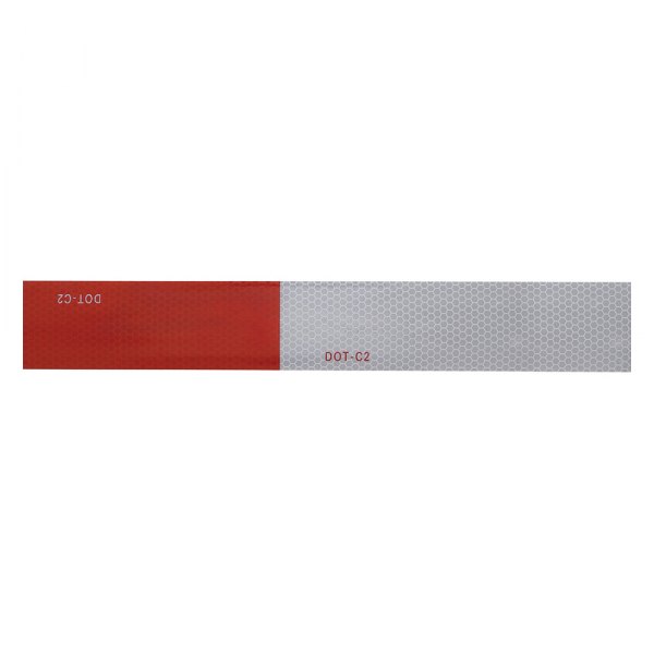 United Pacific® - 150' x 2" Red/Silver DOT-C2 Conspicuity Reflective Strip