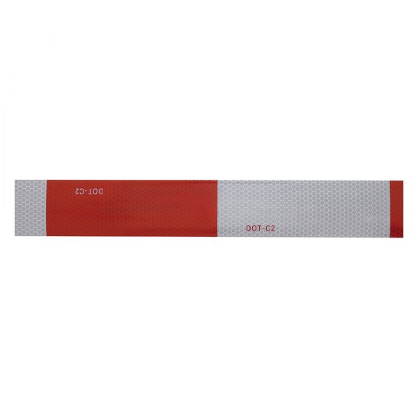United Pacific® - 150' x 2" Red/Silver DOT-C2 Conspicuity Reflective Strip
