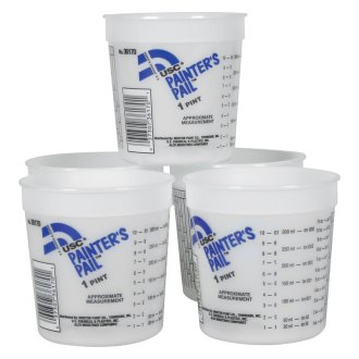 Paint Mix Cups 32 Ounce (1 quart) - Calibrated Mixing Ratios on Side of Cup (50 Pc)