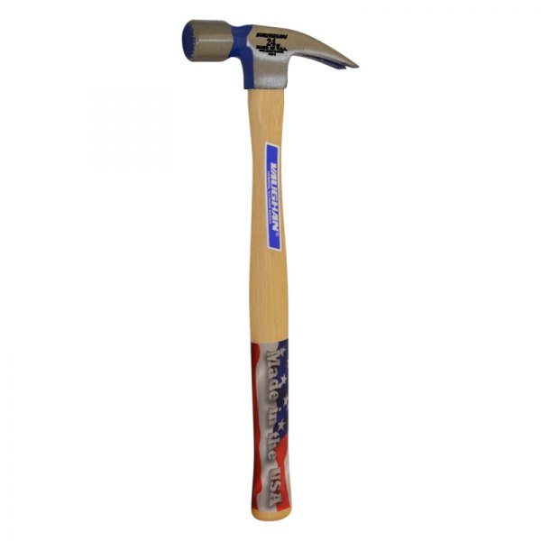 Vaughan® - 24 oz. Wood Handle Milled Face Straight Claw Framing Hammer